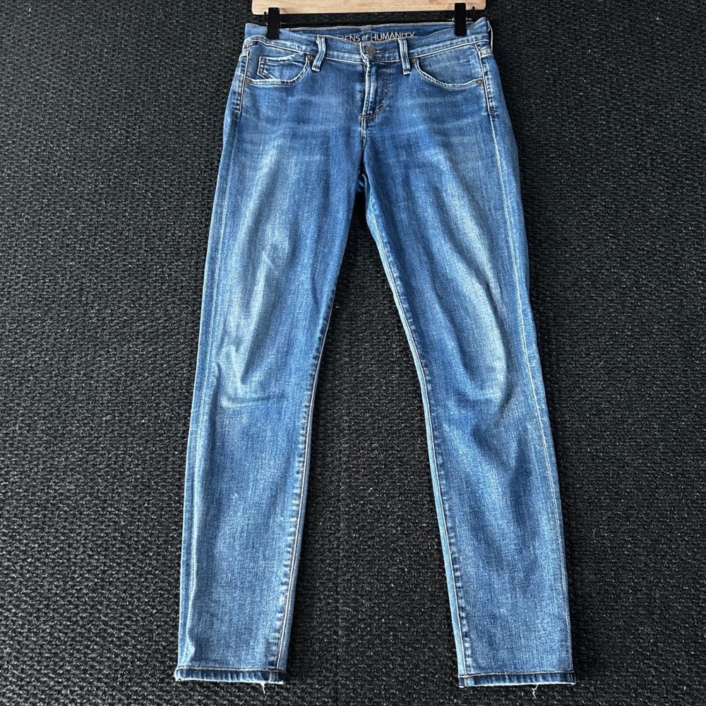 Citizens of Humanity Skinny Jeans Blue Medium Wash 1300-639 Womens 26